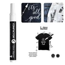 Marcador T-Shirt Marker Branco para Tecidos Compactor Marcador T-Shirt Marker Branco para Tecidos Compactor
