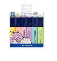Marcador Textsurfer Estojo c/6 cores pastel - Staedtler Marcador Textsurfer Estojo c/6 cores pastel - Staedtler