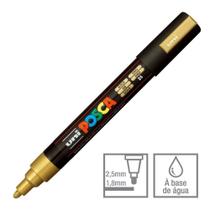 Marcador uniball posca - pc - 5m - ouro