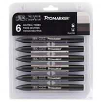 Marcador Winsor & Newton ProMarker 06 Tons de Cinza Marcador Winsor & Newton ProMarker 06 Tons de Cinza