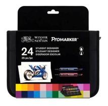 Marcador Winsor & Newton Promarker 24 Cores Designer Marcador Winsor & Newton Promarker 24 Cores Designer