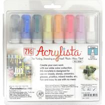 Marcador Zig Acrylista Kuretake Baby 08 Cores Marcador Zig Acrylista Kuretake Baby 08 Cores
