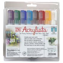 Marcador Zig Acrylista Kuretake Basic 08 Cores