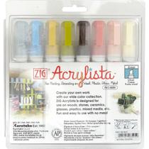 Marcador Zig Acrylista Kuretake Country 08 Cores