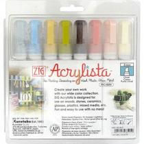 Marcador Zig Acrylista PAC-50/8VC Estojo C/8 Country Cores