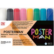 Marcador Zig Posterman Kuretake 08 Cores Pma-120/8v 15mm