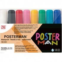 Marcador Zig Posterman PMA-120 Estojo C/8 Cores