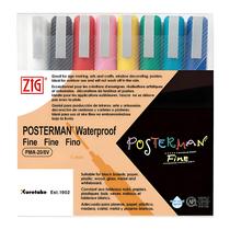Marcador Zig Posterman Pma-20 Estojo C/8 Cores 1.0Mm