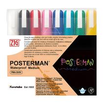 Marcador Zig Posterman Pma-30 Estojo C/8 Cores 2.0Mm