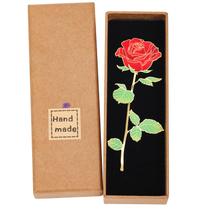 Marcador ZUYUSUT Metal Rose 11x5 cm Feito à mão