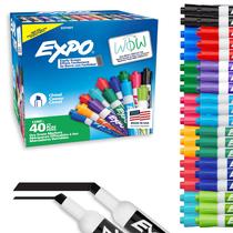 Marcadores apagáveis a seco EXPO, tinta de baixo odor, moda variada, 40 quilates
