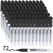 Marcadores apagáveis a seco SFAIH Fine Tip Black, pacote com 72 unidades para quadro branco Marcadores apagáveis a seco SFAIH Fine Tip Black, pacote com 72 unidades para quadro branco