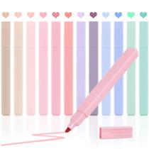 Marcadores bíblicos Utron, 12 unidades, cores pastel sem sangramento Marcadores bíblicos Utron, 12 unidades, cores pastel sem sangramento
