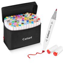 Marcadores Caliart 100 Colores con Punta Dual para Dibujo Artístico con Estuche