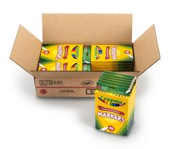 Marcadores Crayola Classic Fine Line, 10 unidades, caixa com 24