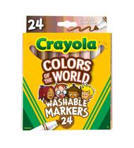 Marcadores Crayola Colors of The World - Tons de Pele - 24 Unidades Marcadores Crayola Colors of The World - Tons de Pele - 24 Unidades