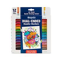 Marcadores Crayola de Punta Doble, Cincel y Pincel, Set de 12