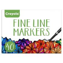 Marcadores Crayola Fine Line - 40 Unidades para Desenho e Colorir