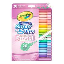 Marcadores Crayola Super Tips Laváveis - Pacote com 20