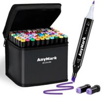 Marcadores de álcool AnyMark, conjunto de cores Dual Tip Art Colors