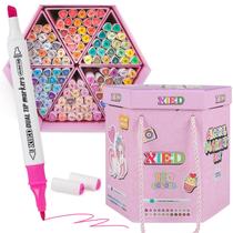 Marcadores de álcool XIEED 2025 atualizado, conjunto de caixas de presente de 120 cores