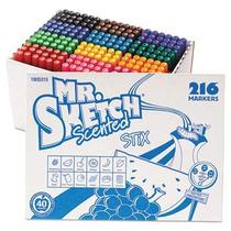 Marcadores de arte laváveis Mr. Sketch Fiddle Sticks 18 cores variadas