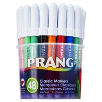 Marcadores de arte Prang Classic Bullet Tip, cores variadas x48