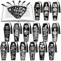 Marcadores de caixão Kolldenn Gothic Skeleton 120 unidades com borlas