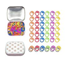 Marcadores de costura Hilsayum Split Ring com caixa para tricotar e costurar