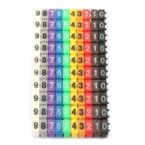 Marcadores de fio Fafeicy Clip em etiquetas numéricas de fio 100PCS KCM-2,5 MM
