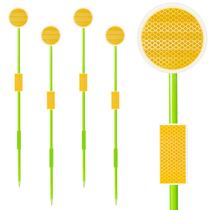 Marcadores de garagem LOMNYIY Reflective Fibra de vidro de 51 polegadas (4 unidades)