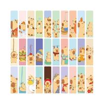 Marcadores De Livro De Capivara Em Estilo Cartoon, 30 Peças, Etiquetas Para Páginas De Leitura,