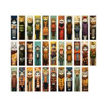 Marcadores De Livro Em Forma De Gato, Conjunto Com 32 Peças Para Professores E Leitores, Volta Às