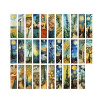 Marcadores De Página Da Série Pintura a Óleo De Van Gogh, 32 Peças, Presentes Para Professores,