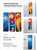 Marcadores de Página Magnéticos Reflexos Lunares Proteja e Embeleze Sua Leitura!