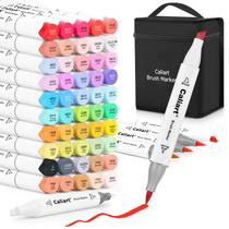 Marcadores de pincel de álcool Caliart 51 cores Dual Tip Artist Marcadores de pincel de álcool Caliart 51 cores Dual Tip Artist
