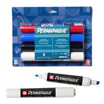 Marcadores de pintura Sakura Permapaque, ponto duplo de 1,2 e 5,5 mm, pacote com 4