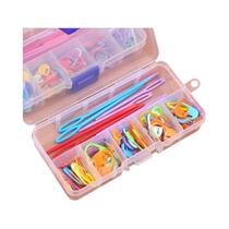 Marcadores De Ponto De Crochê De Resina Plástica Multicoloridos Com 61 Peças, Clips De Agulha De Marcadores De Ponto De Crochê De Resina Plástica Multicoloridos Com 61 Peças, Clips De Agulha De