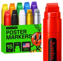 Marcadores de pôster ARTISTRO Jumbo Set, acrílico, 10 cores, ponta de 15 mm Marcadores de pôster ARTISTRO Jumbo Set, acrílico, 10 cores, ponta de 15 mm