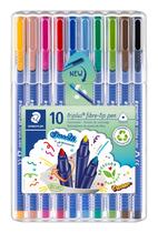Marcadores de Punta de Fibra STAEDTLER 323 Triplus Colores 1.0 mm Paquete de 10 Marcadores de Punta de Fibra STAEDTLER 323 Triplus Colores 1.0 mm Paquete de 10