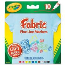 Marcadores de tecido Crayola At Home Crafts para crianças, conjunto de 10