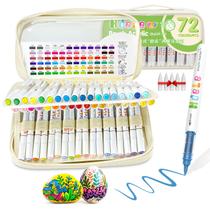 Marcadores de Tinta Acrílica Guangna 72 Cores Ponta Pincel Marcadores de Tinta Acrílica Guangna 72 Cores Ponta Pincel