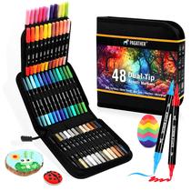 Marcadores de tinta acrílica Pagather 48 cores Dual Tip Marcadores de tinta acrílica Pagather 48 cores Dual Tip