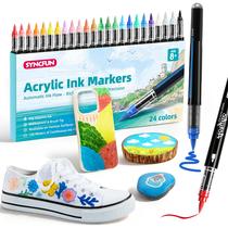 Marcadores de tinta acrílica SYNCFUN 24 cores à prova d'água
