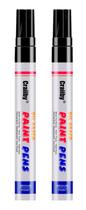 Marcadores de tinta Craiiby 2 unidades à base de óleo e à prova d'água Marcadores de tinta Craiiby 2 unidades à base de óleo e à prova d'água