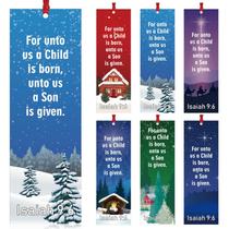 Marcadores Dispowreath Bible Verse Isaías 9:6, 60 unidades, 5x15 cm