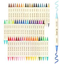 Marcadores Grabie de acrílico de dois tons, 60 pontas de pincel duplo Marcadores Grabie de acrílico de dois tons, 60 pontas de pincel duplo