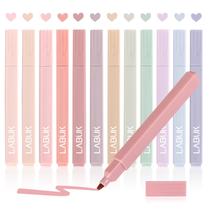Marcadores LABUK Aesthetic Pastel Cute, 12 peças para Bíblia