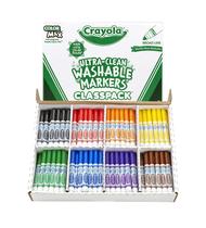 Marcadores laváveis Crayola Broad Line 200 quilates 8 cores para crianças a partir de 3 anos