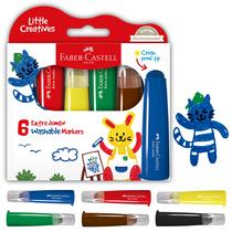 Marcadores laváveis Faber-Castell Little Creatives Extra Jumbo